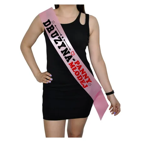 Szarfa RÓŻOWA Wieczór Panieński Drużyna Panny Młodej